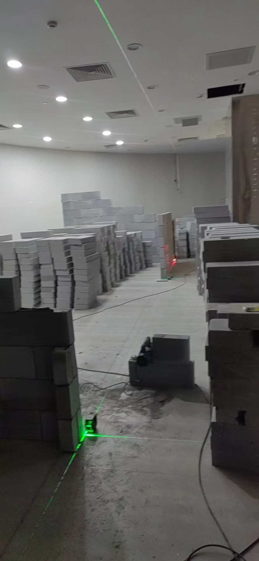 轻质砖施工实景